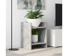 Augalų stovas su lentyna 2 pcs Betono Pilka 30 x 30 x 40 cm