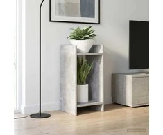 Augalų stovas su lentyna 2 pcs Betono Pilka 30 x 30 x 60 cm