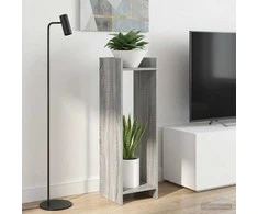 Augalų stovas su lentyna 2 pcs Pilka Sonoma 30 x 30 x 100 cm