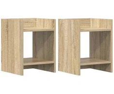 Augalų stovas su lentyna 2 pcs Sonoma ąžuolas 30 x 30 x 40 cm