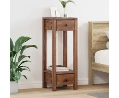 Augalų stovas su stalčių Ruda 30 x 30 x 80 cm Mahogany Medis