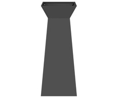 Stulpinis sodinukas 2 pcs Juoda 40 x 40 x 100 cm