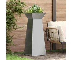 Stulpinis sodinukas 2 pcs Sidabro 40 x 40 x 100 cm