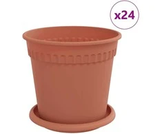Lova Augalų vazonai 24 pcs Raudona plyta Ø 17 x 14 cm Plastmasė