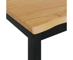 VidaXL Aukštas baro stalas EKAI Juoda 112 x 70 x 91 cm
