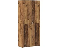 Aukštas spintelė 2 pcs Senas medis 80 x 42 x 185 cm