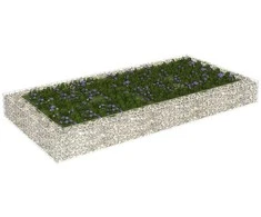 Aukštas gabiono lovelis, 200x100x20cm, galvanizuotas plienas