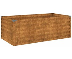 Aukštas sodo lovelis, 100x50x36cm, Corten plienas