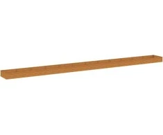 Aukštas sodo lovelis, 1150x100x36cm, Corten plienas