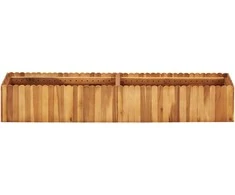 Aukštas sodo lovelis, 150x30x25 cm, akacijos medienos masyvas