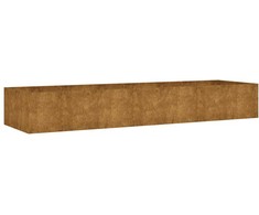 Aukštas sodo lovelis, 280x80x40cm, Corten plienas