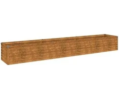 Aukštas sodo lovelis, 291x50x36cm, Corten plienas
