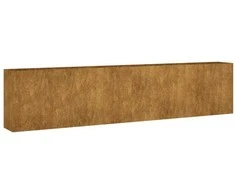 Aukštas sodo lovelis, 360x40x80cm, Corten plienas
