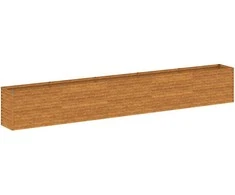 Aukštas sodo lovelis, 482x50x69cm, Corten plienas