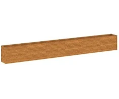 Aukštas sodo lovelis, 578x50x69cm, Corten plienas