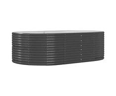 Sodo lovelis, antracito, 212x140x68cm, plienas
