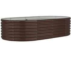 Aukštas sodo lovelis, rudas, 152x80x36cm, plienas