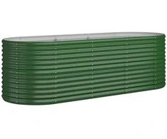 Aukštas sodo lovelis, žalias, 224x80x68cm, plienas