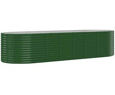 Aukštas sodo lovelis, žalias, 322x100x68cm, plienas