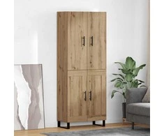 Aukštas spintelė 2 pcs Amatininkų ąžuolas 69,5 x 34 x 180 cm