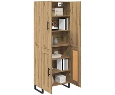 Aukštas spintelė 2 pcs Amatininkų ąžuolas 69,5 x 34 x 180 cm
