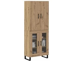 Aukštas spintelė 2 pcs Amatininkų ąžuolas 69,5 x 34 x 180 cm