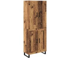 Aukštas spintelė 2 pcs Senovinis medis 69,5 x 34 x 180 cm
