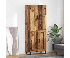 Aukštas spintelė 2 pcs Senovinis medis 69,5 x 34 x 180 cm