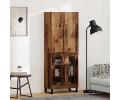 Aukštas spintelė 2 pcs Senovinis medis 69,5 x 34 x 180 cm