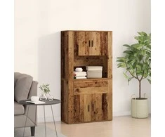 Highboardas Sena mediena 80 x 33 x 150 cm Apdirbta mediena