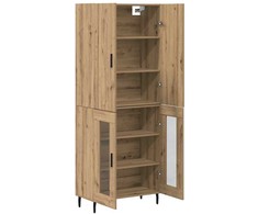 Aukštas spintelė 2 pcs Senovinis medis 69,5 x 34 x 180 cm