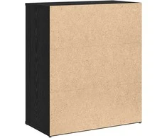 Kabalas 2 pcs Juodas ąžuolas 60 x 31 x 70 cm Apdirbta mediena