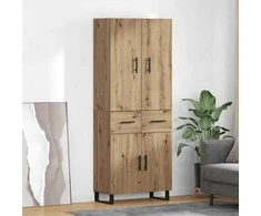 Aukštas spintelė 2 pcs Amatininkų ąžuolas 69,5 x 34 x 180 cm