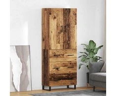 Aukštas spintelė 2 pcs Senovinis medis 69,5 x 34 x 180 cm