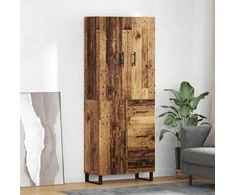 Aukštas spintelė 2 pcs Senovinis medis 69,5 x 34 x 180 cm