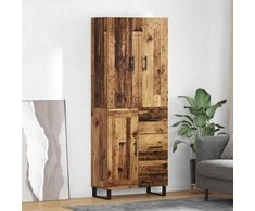 Aukštas spintelė 2 pcs Senovinis medis 69,5 x 34 x 180 cm
