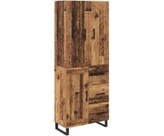 Aukštas spintelė 2 pcs Senovinis medis 69,5 x 34 x 180 cm