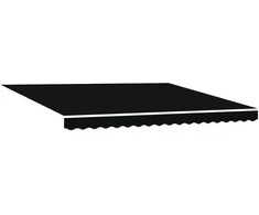 Pavėsinė Juoda 400 × 300 cm Poliesteris ir aliuminis