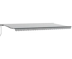 Automatinė ištraukiama markizė, antracito ir baltos spalvos, 600x300 cm
