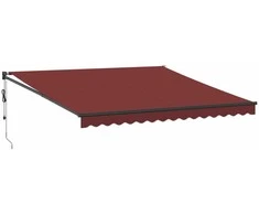 Automatinė ištraukiama markizė, bordo spalvos, 400x300cm