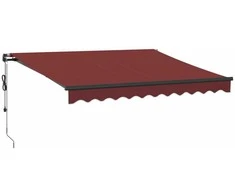 Automatinė ištraukiama markizė, bordo spalvos, 300x250cm