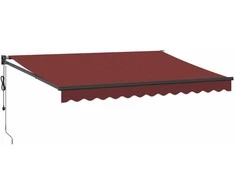 Automatinė ištraukiama markizė, bordo spalvos, 350x250cm