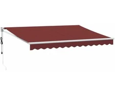 Automatinė ištraukiama markizė, bordo spalvos, 350x250cm