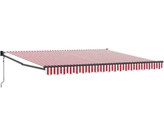 Ištraukiama markizė Raudona ir balta 400 × 300 cm