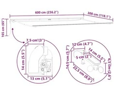Ištraukiama markizė Ruda 600 × 300 cm Poliesteris