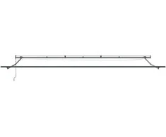 Automatinė ištraukiama markizė su LED, bordo spalvos, 600x300cm