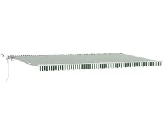 Ištraukiama markizė Žalia ir balta 600 × 300 cm