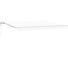 Elektrinė ištraukiama pavėsinė Baltas 450 × 350 cm