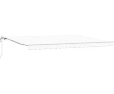 Elektrinė ištraukiama pavėsinė Baltas 500 × 350 cm