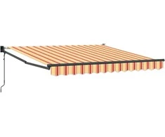 Pavėsinė Geltona ir Oranžinė 350 x 250 x 165 cm Poliesteris